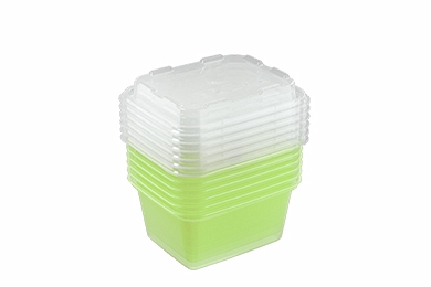 Set of containers for freezing "Zip mini" 6 pcs., kiwi